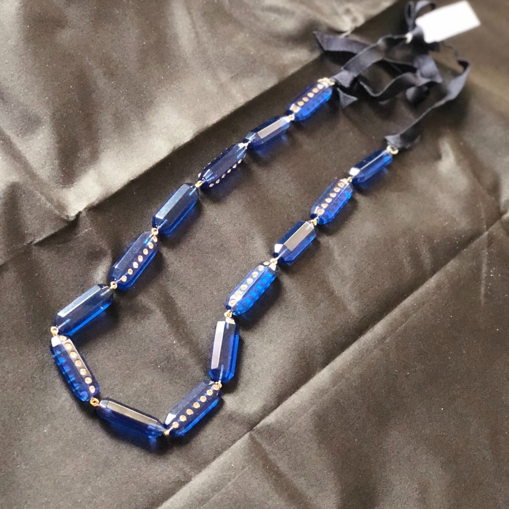 J crew Lucite and pave Necklace